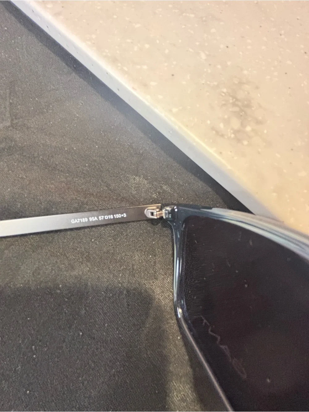 Gant Black Frame Sunglasses with Dark Gray Lenses